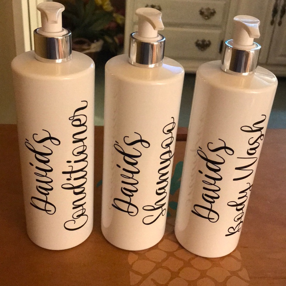 Empty Shower/Bath Containers for your David (NWOT)